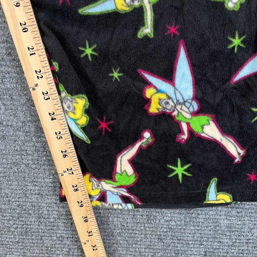Disney Tinker Bell Pajama Pants Womens 3X Black Fleece Peter Pan Sleepwear - Picture 8 of 10